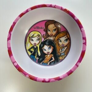Li'l Bratz Bowl‎ Zak Designs Kids Dinnerware Pink Trim Y2K Nostalgia